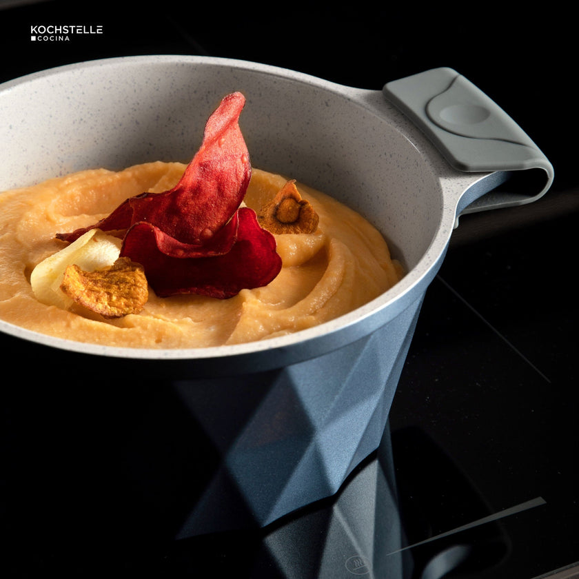 KOCHSTELLE Batería de Cocina Serenity Color Azul Antiadherente de 13 piezas