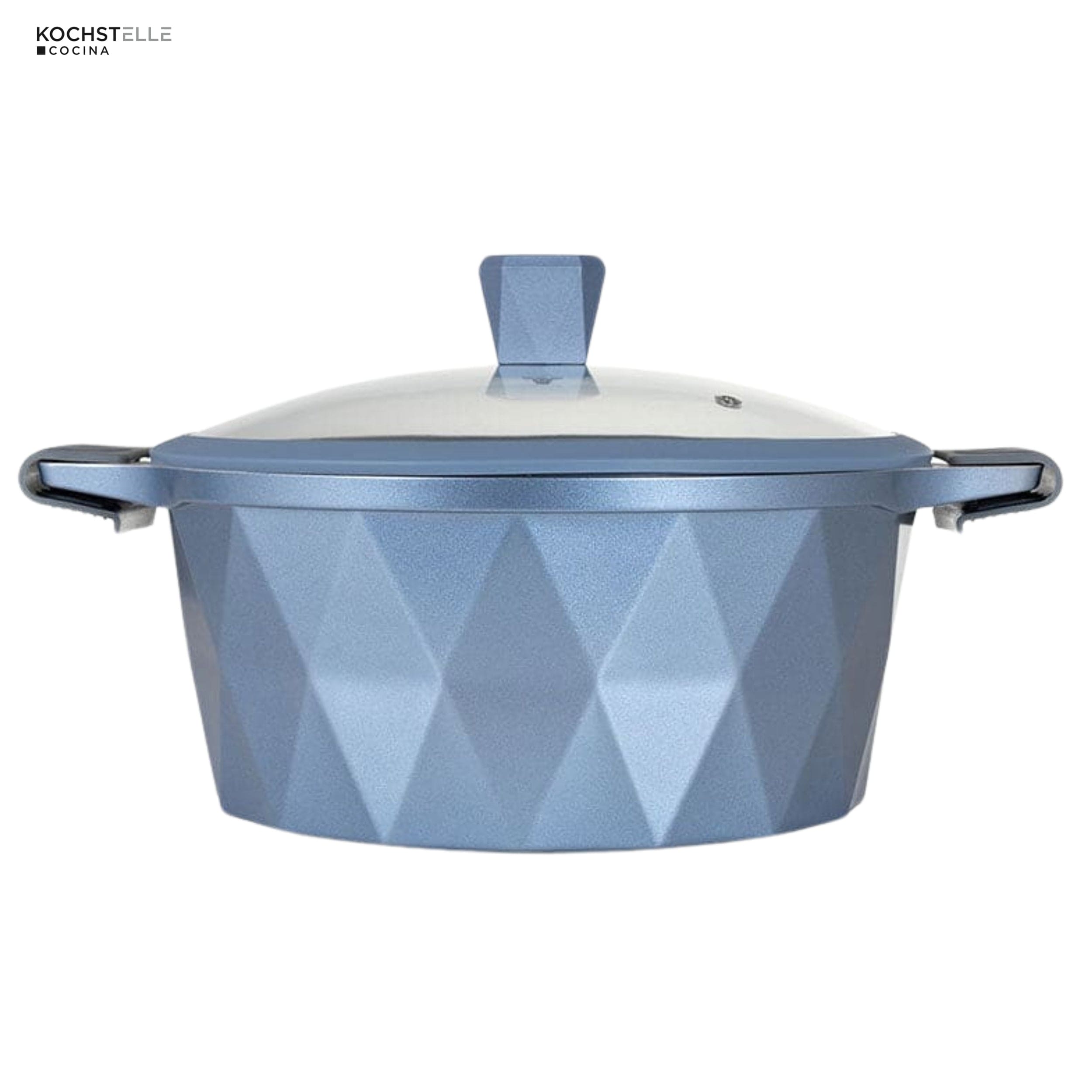 KOCHSTELLE Batería de Cocina Serenity Color Azul Antiadherente de 13 piezas