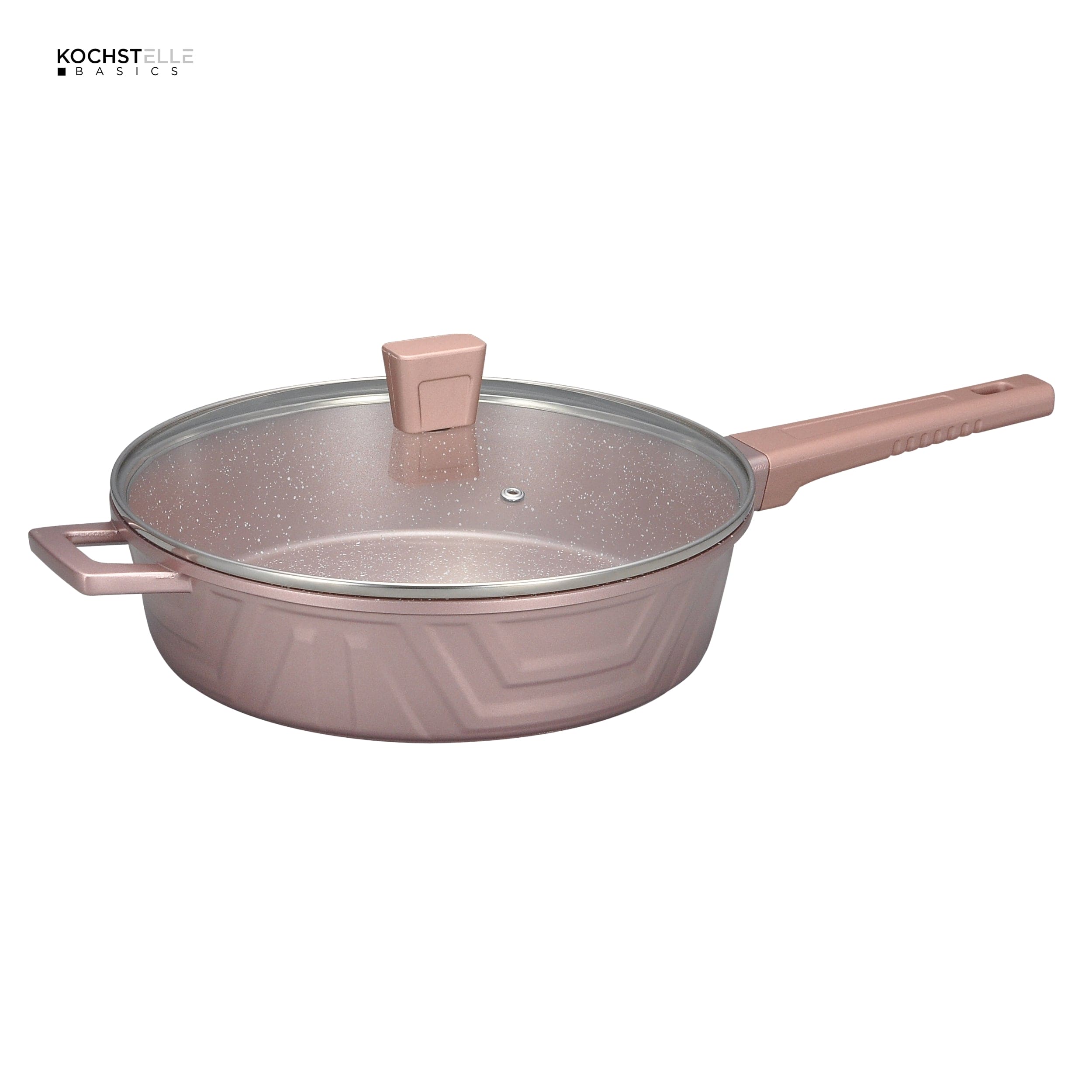 KOCHSTELLE Batería de Cocina Modern Color Rosa Antiadherente de 13 piezas