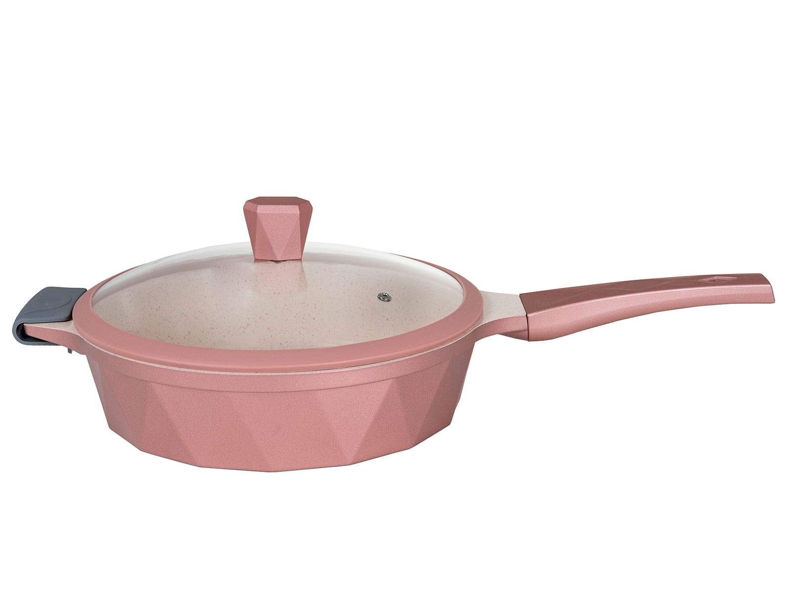 COMBO PINK ★  Batería de cocina Serenity Rosa Mármol 13 pzas. + Utensilios de cocina Rosas de silicón con soporte 12 pzas.