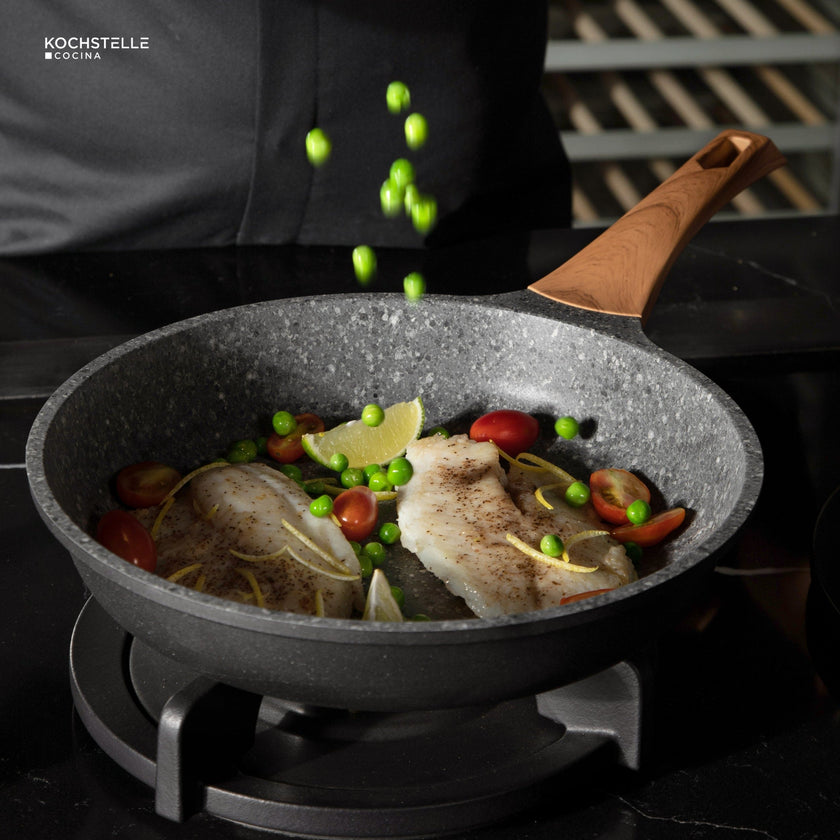 KOCHSTELLE Sartén de Granito Color Negro Antiadherente 1 pieza