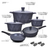 KOCHSTELLE Batería de Cocina Serenity Color Negro Antiadherente de 13 piezas