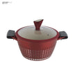 KOCHSTELLE Batería de Cocina Luxury Color Rojo Antiadherente de 13 piezas