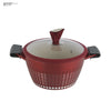 KOCHSTELLE Batería de Cocina Luxury Color Rojo Antiadherente de 13 piezas