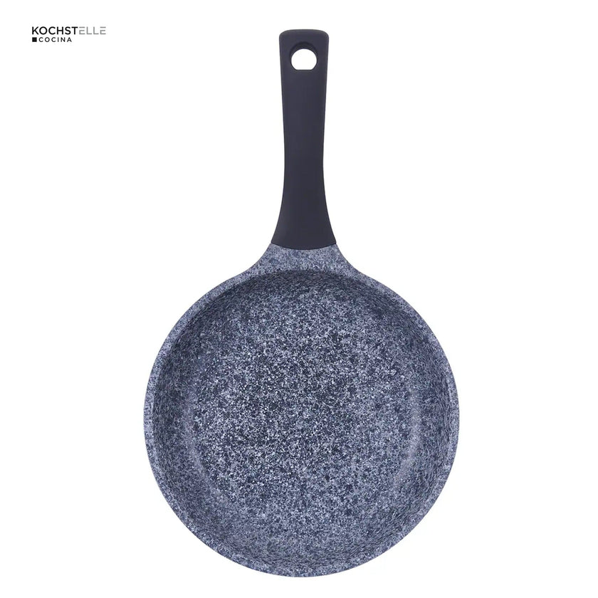 KOCHSTELLE Set de Sartenes de Granito Color Negro Antiadherente de 3 piezas