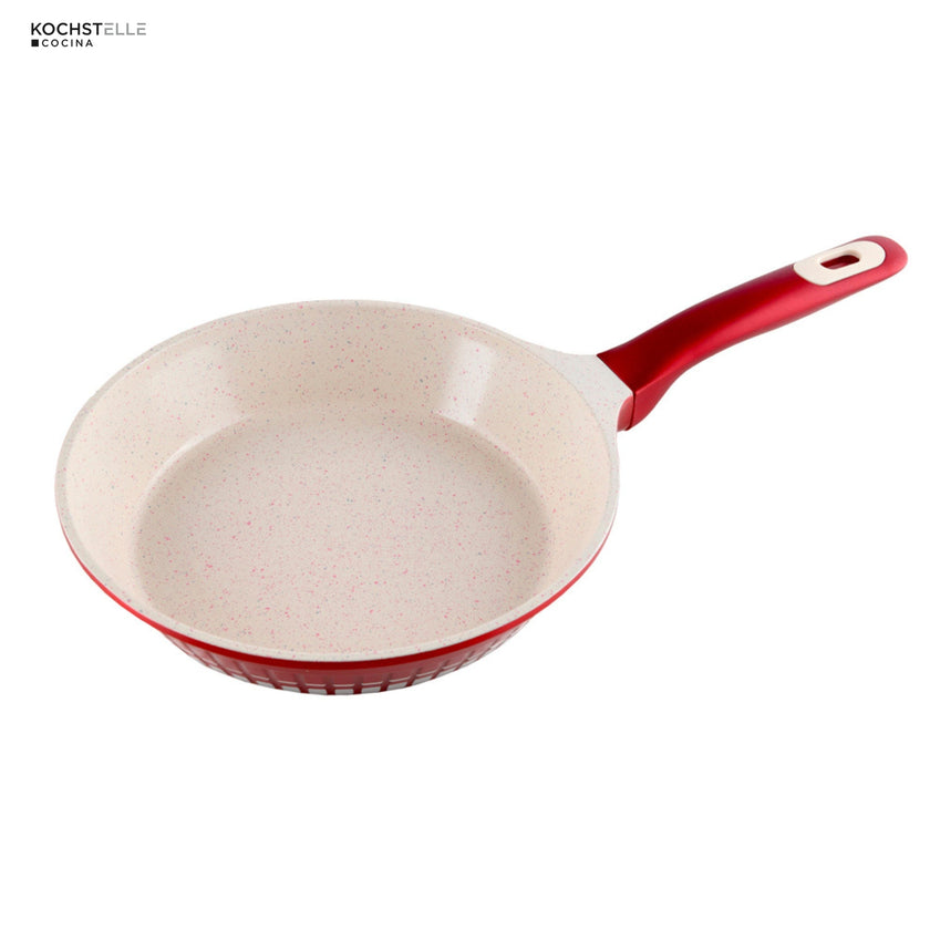 KOCHSTELLE Batería de Cocina Luxury Color Rojo Antiadherente de 13 piezas