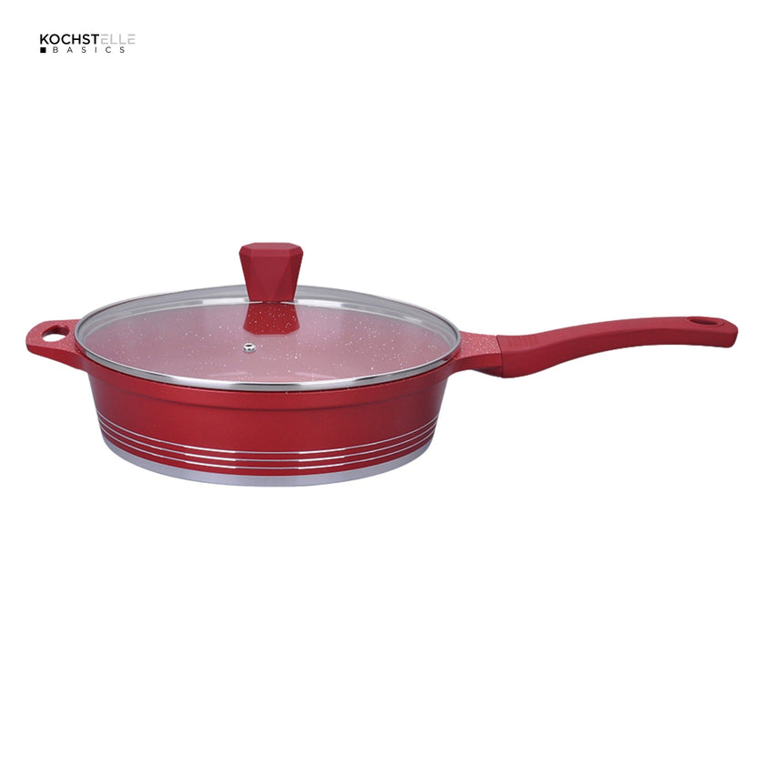 KOCHSTELLE Batería de Cocina Joys Color Rojo Antiadherente de 13 piezas
