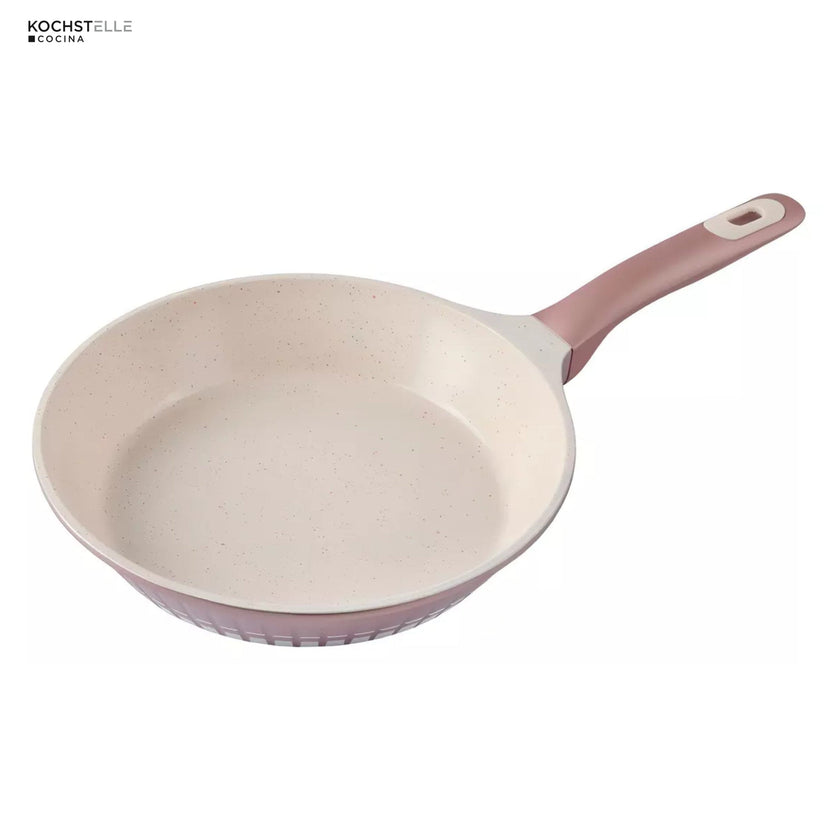 KOCHSTELLE Batería de Cocina Luxury Color Rosa Antiadherente de 13 piezas