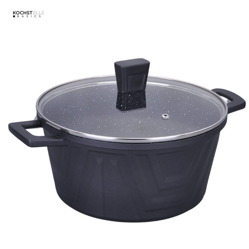 KOCHSTELLE Batería de Cocina Modern Color Negro Antiadherente de 13 piezas