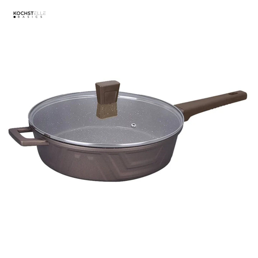 KOCHSTELLE Batería de Cocina Modern Color Café Antiadherente de 13 piezas