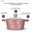 KOCHSTELLE Batería de Cocina Serenity Color Rosa Antiadherente de 13 piezas