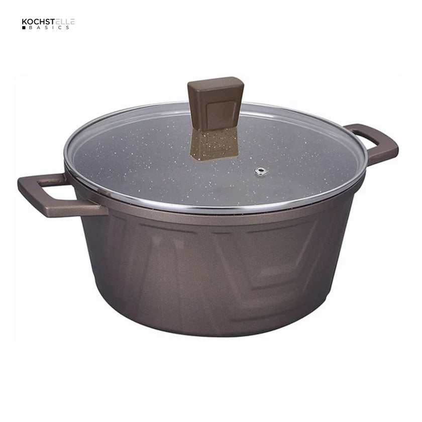 KOCHSTELLE Batería de Cocina Modern Color Café Antiadherente de 13 piezas