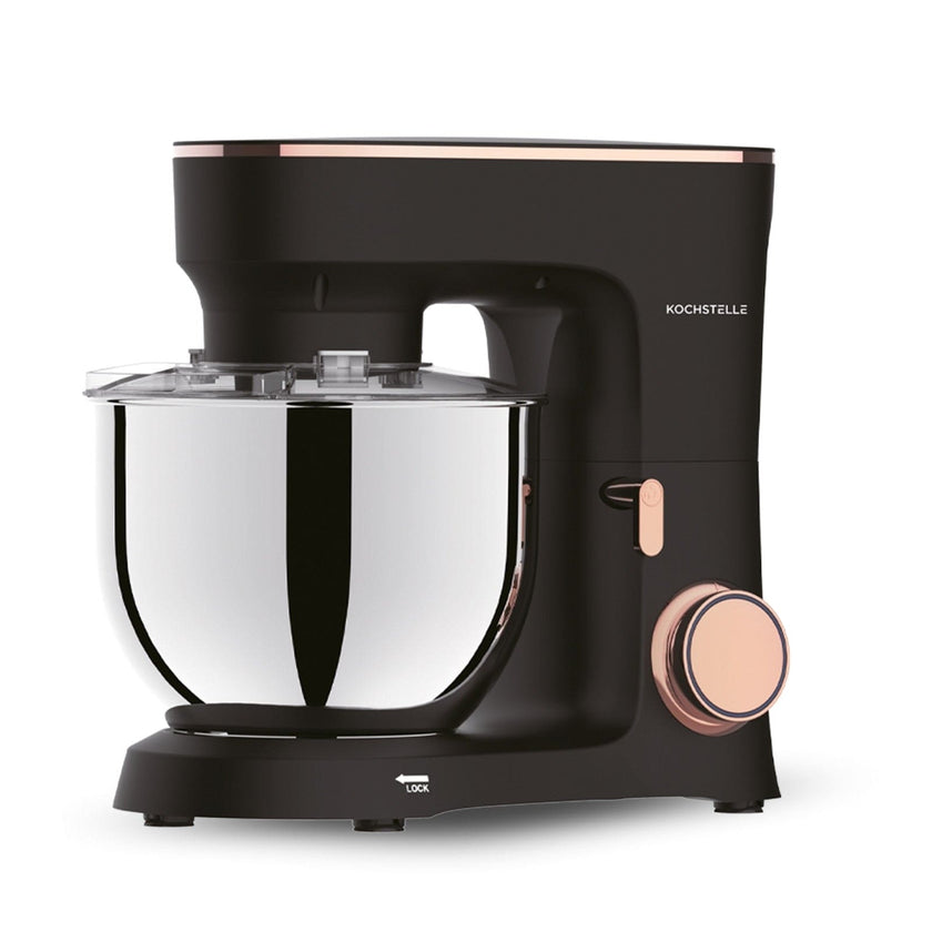 KOCHSTELLE Batidora de Pedestal Negra, 660 W  con 6 velocidades ajustables más pulso.