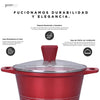 KOCHSTELLE Batería de Cocina Joys Color Rojo Antiadherente de 13 piezas