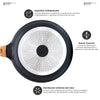 KOCHSTELLE Batería de Cocina Wood Color Negro Antiadherente de 10 piezas