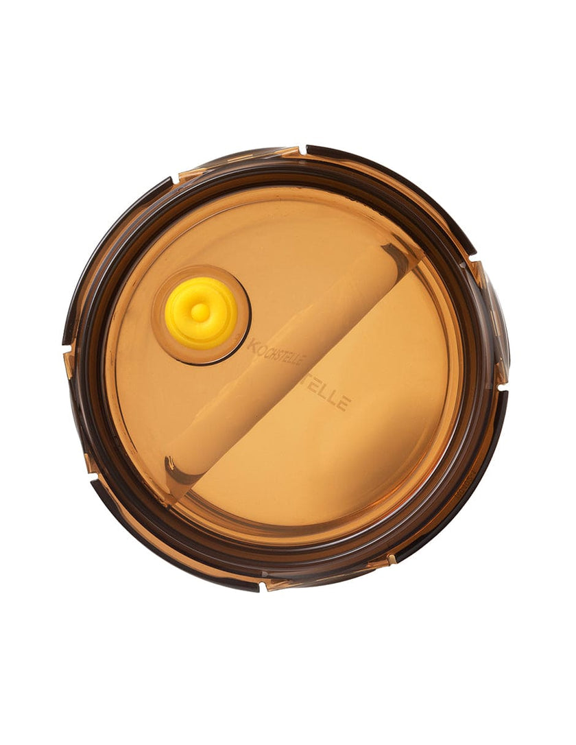 Set de 3 Contenedores Redondos Herméticos De Vidrio color ambar