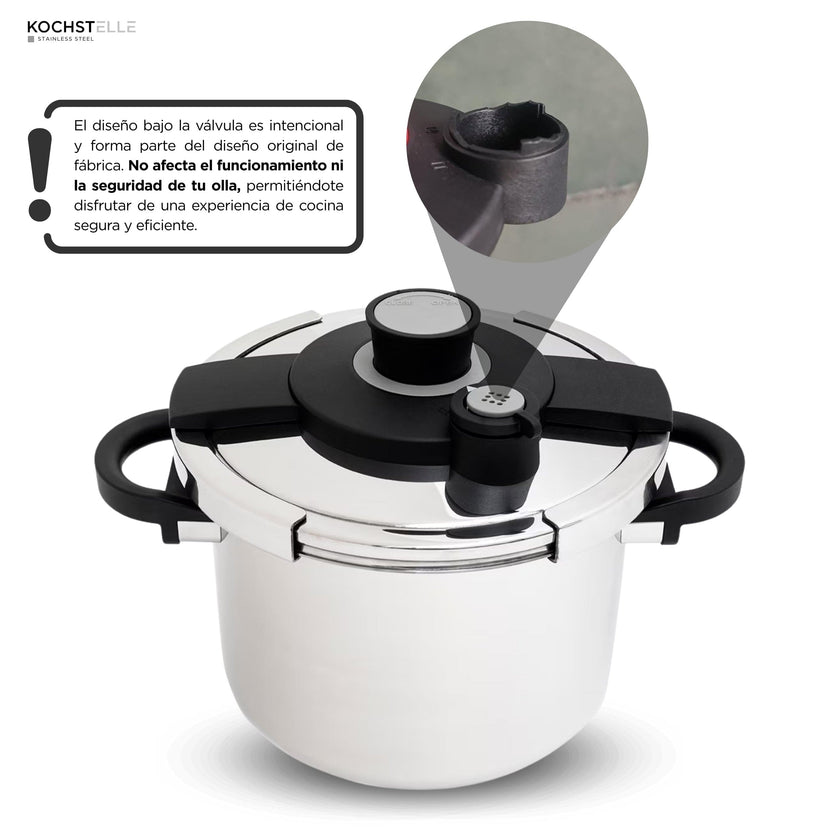 KOCHSTELLE Olla Express de Acero Inoxidable 8 Litros