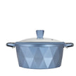 Cacerola Serenity Azul con mármol antiadherente, 28 cm