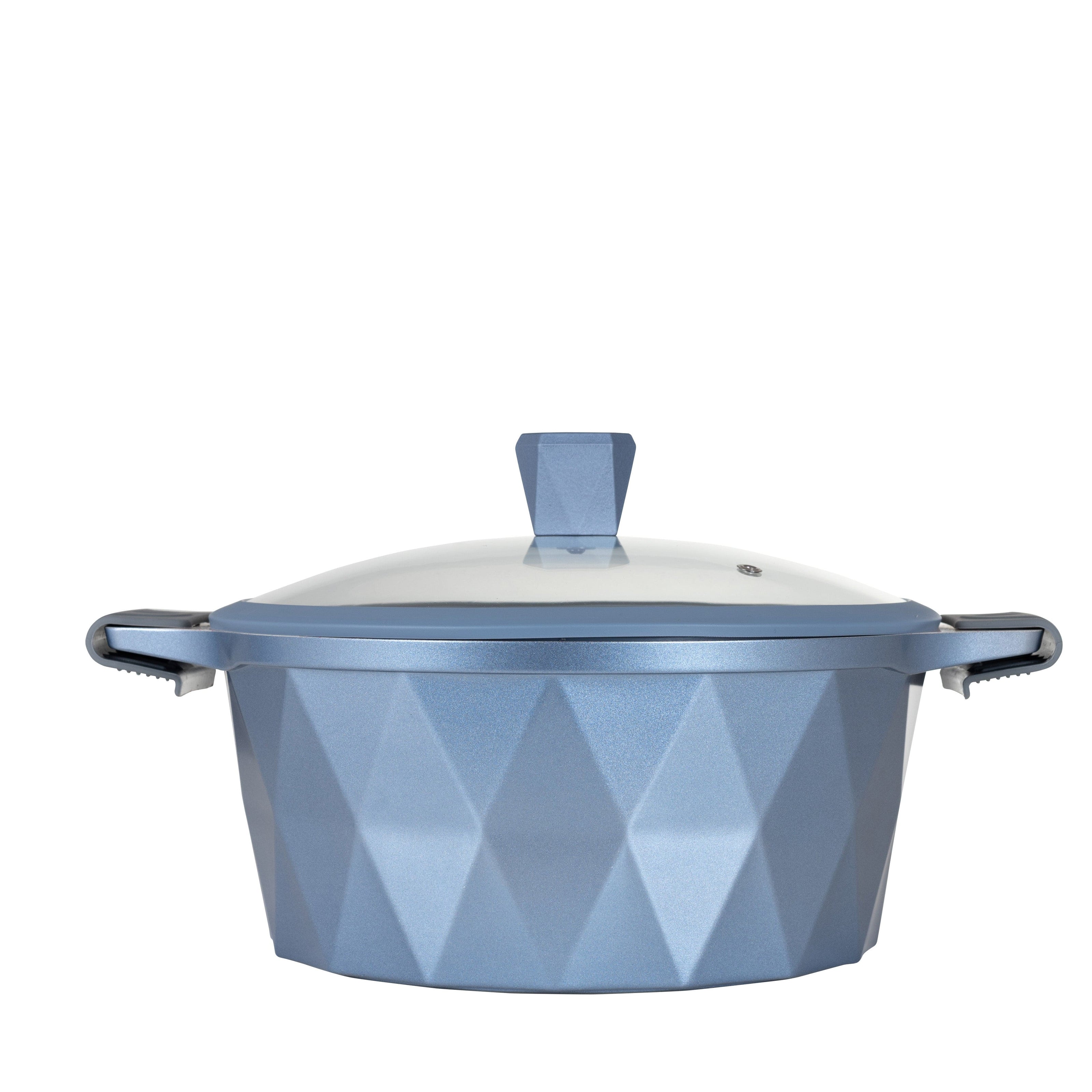 Cacerola Serenity Azul con mármol antiadherente, 28 cm