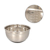 Bowls mezcladores de acero inoxidable con silicón color negro + 3 ralladores 9 pzas.