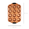Bandejas para hornear Antiadherente color Bronce 4 pzas.