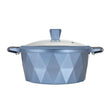 Cacerola Serenity Azul con mármol antiadherente, 28 cm