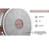 Cacerola modelo Luxury Rosa Oro con Recubrimiento de mármol antiadherente, 24 cm