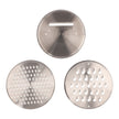 Bowls mezcladores de acero inoxidable con silicón color rojo + 3 ralladores 9 piezas