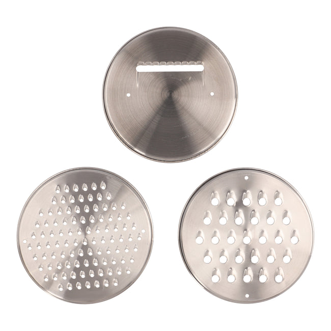 Bowls mezcladores de acero inoxidable con silicón color rojo + 3 ralladores 9 piezas