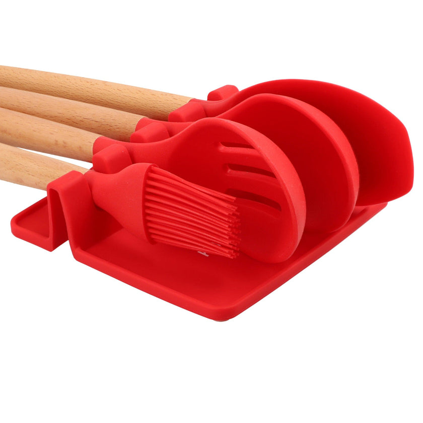 Pad Soporte de utensilios de cocina color Rojo