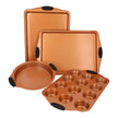 Bandejas para hornear Antiadherente color Bronce 4 pzas.